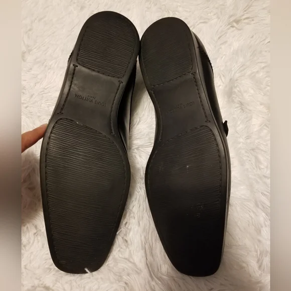 Louis Vuitton Dress Shoes Black Men's Size 8 - Picture 7 of 15